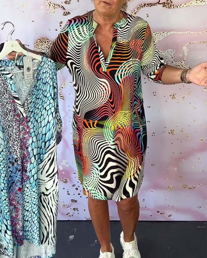 Sonya™ | Kleid mit optischer Illusion und T-Shirt-Schnitt