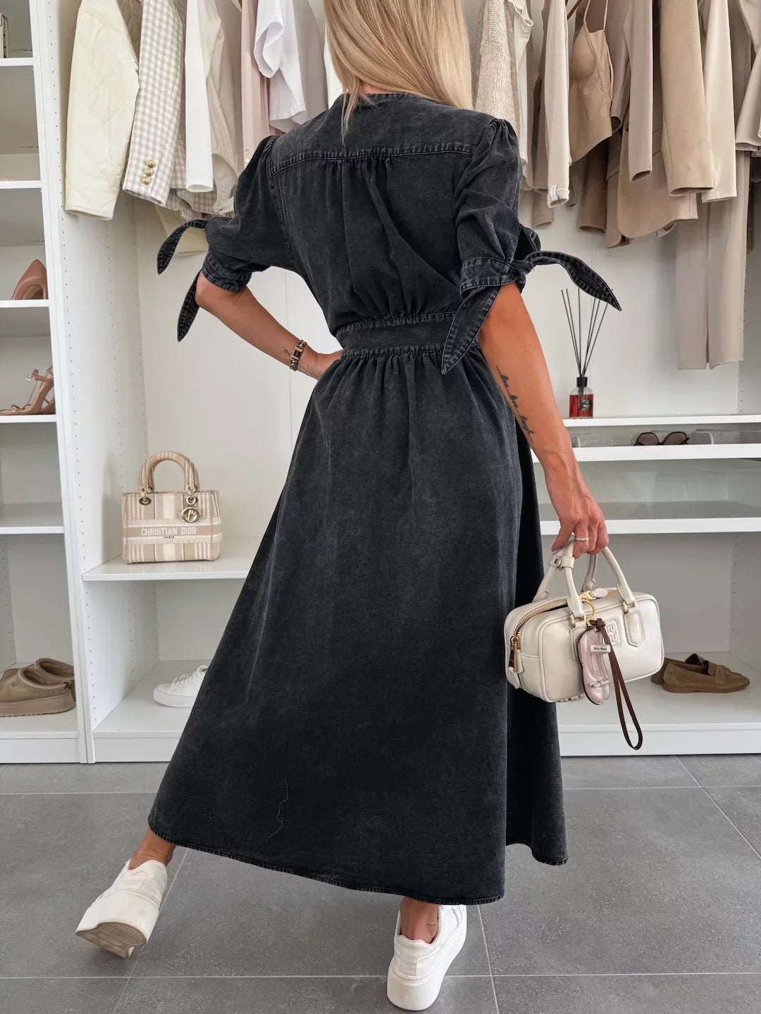 Luise™ | Strahlendes Denim-Kleid