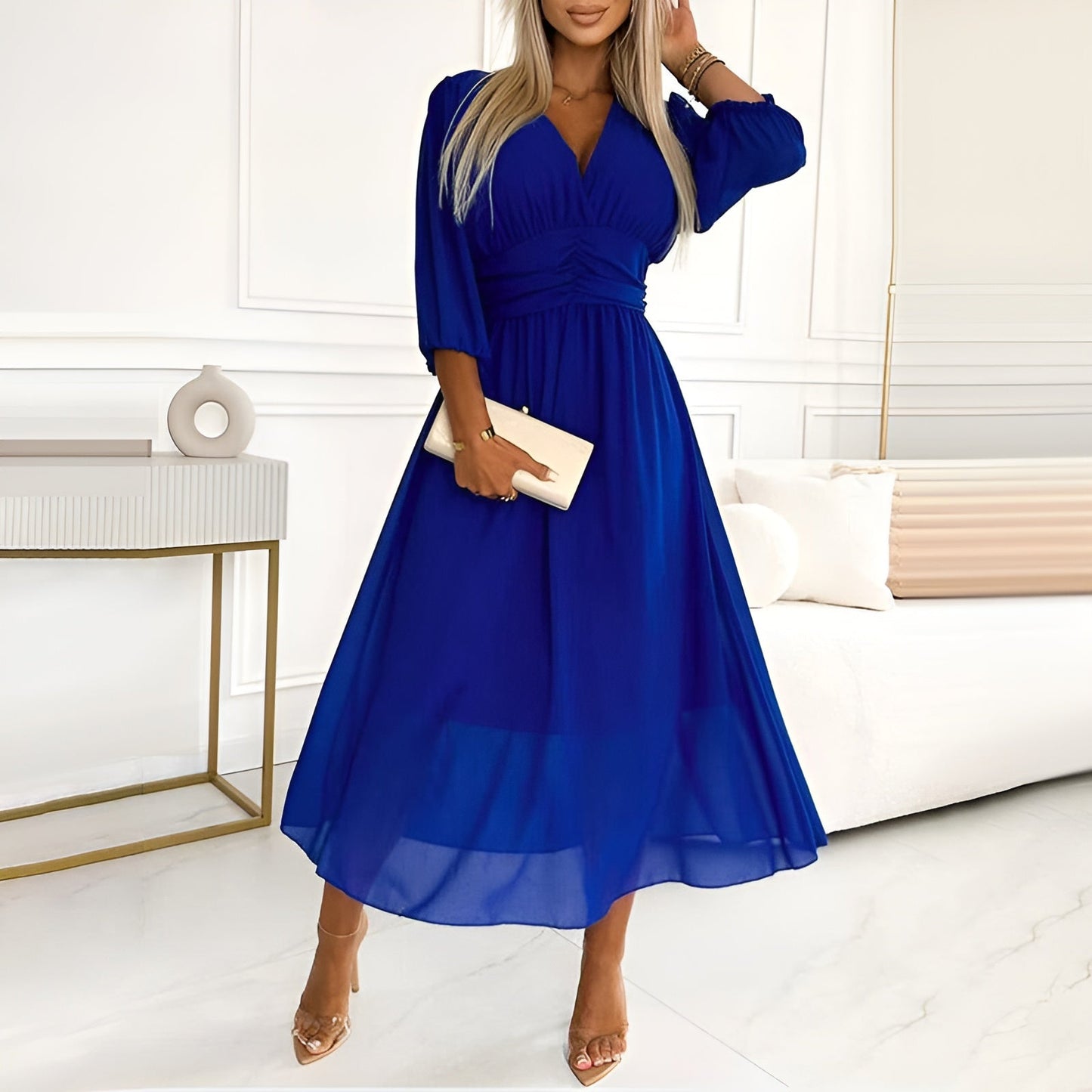 Abigail™ | Leichtes, seidiges Chiffon-Kleid