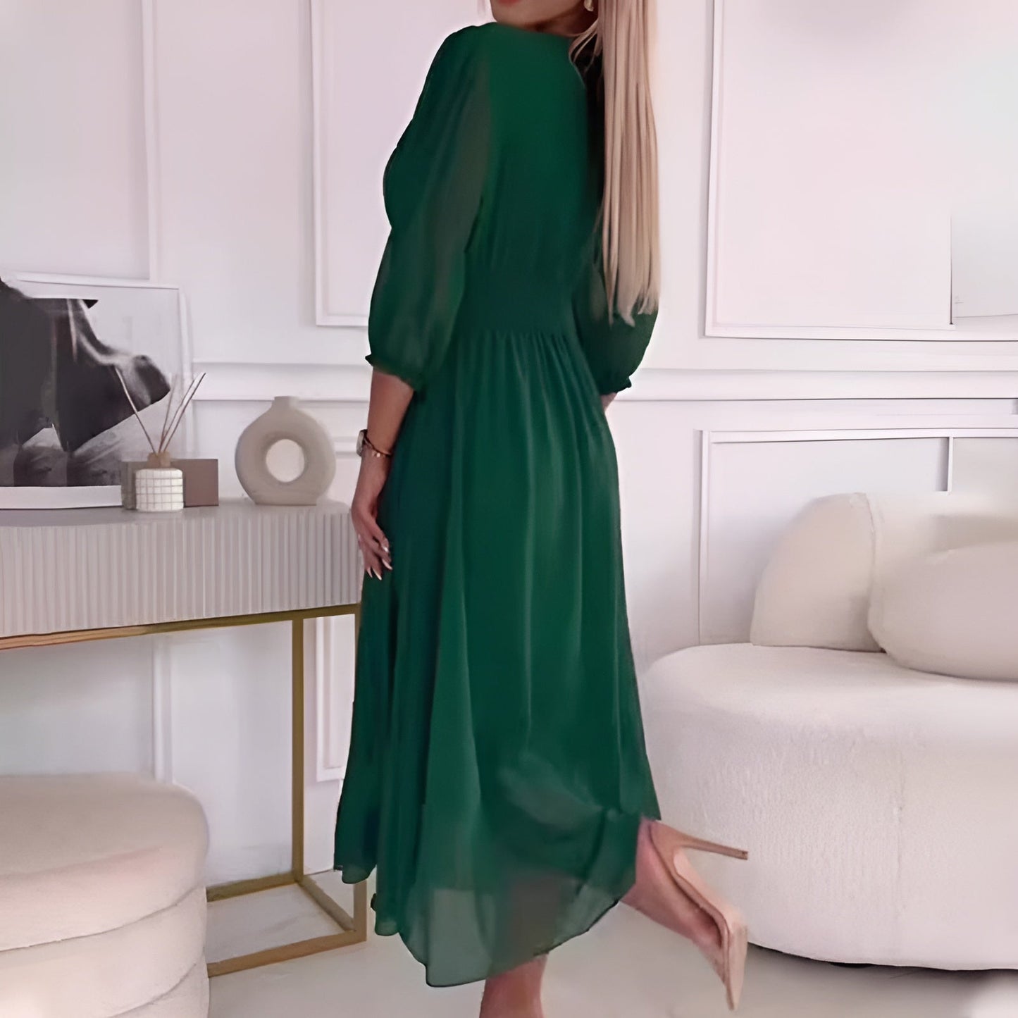 Abigail™ | Leichtes, seidiges Chiffon-Kleid