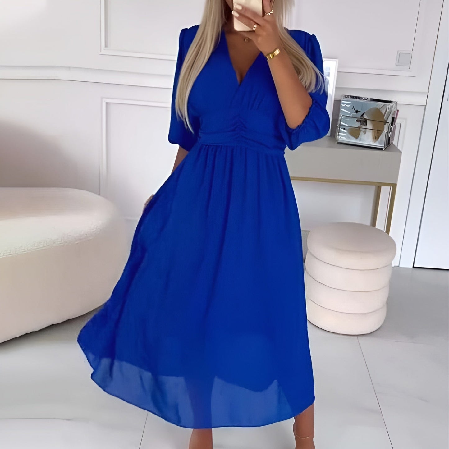 Abigail™ | Leichtes, seidiges Chiffon-Kleid