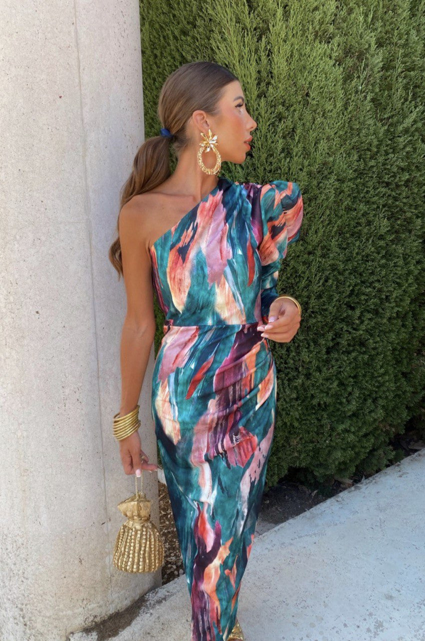 Yllana™ | Abstraktes Asymmetrisches Kleid