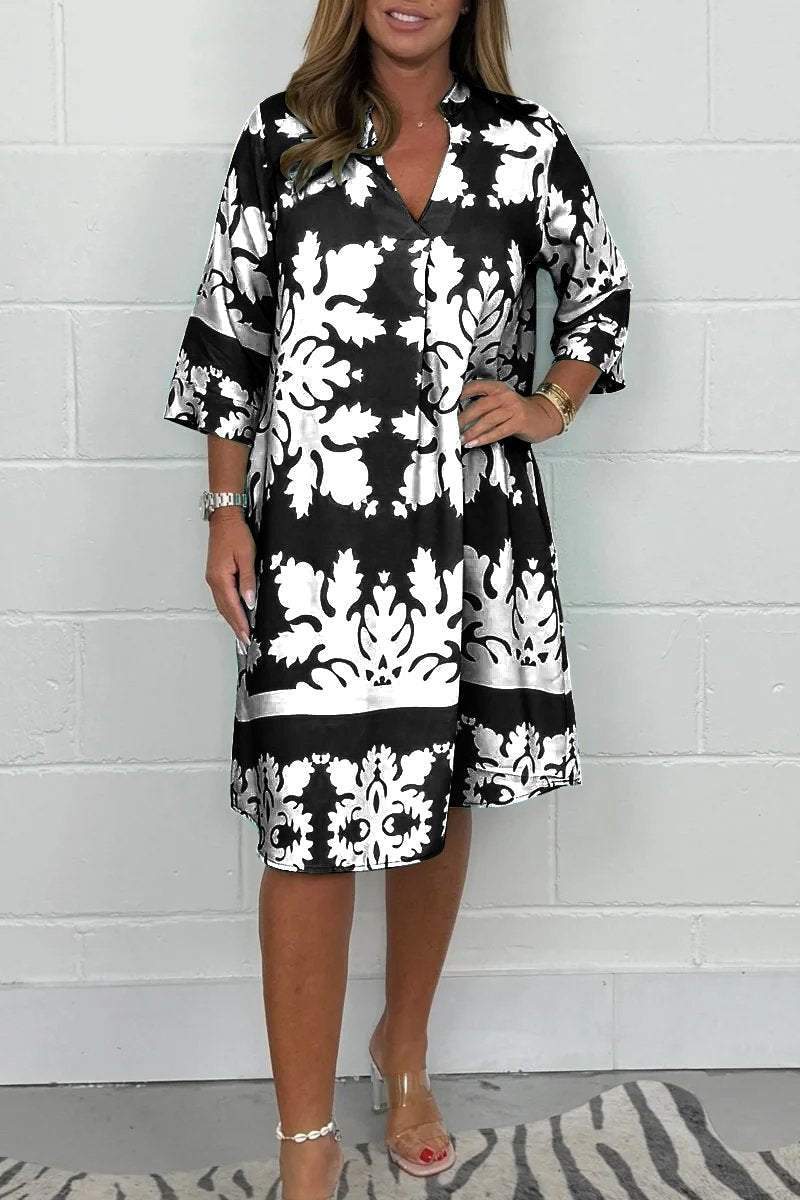 Serena™ | Satiniertes Barockkleid im Shift-Stil