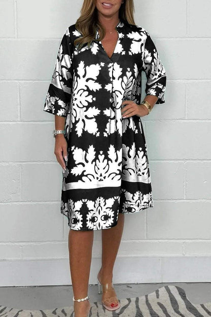Serena™ | Satiniertes Barockkleid im Shift-Stil