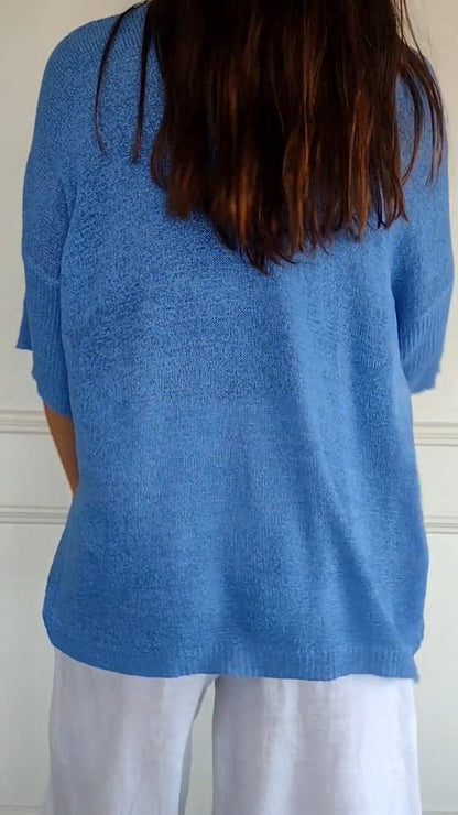 Laura™ | Luftiger V-Ausschnitt Pullover