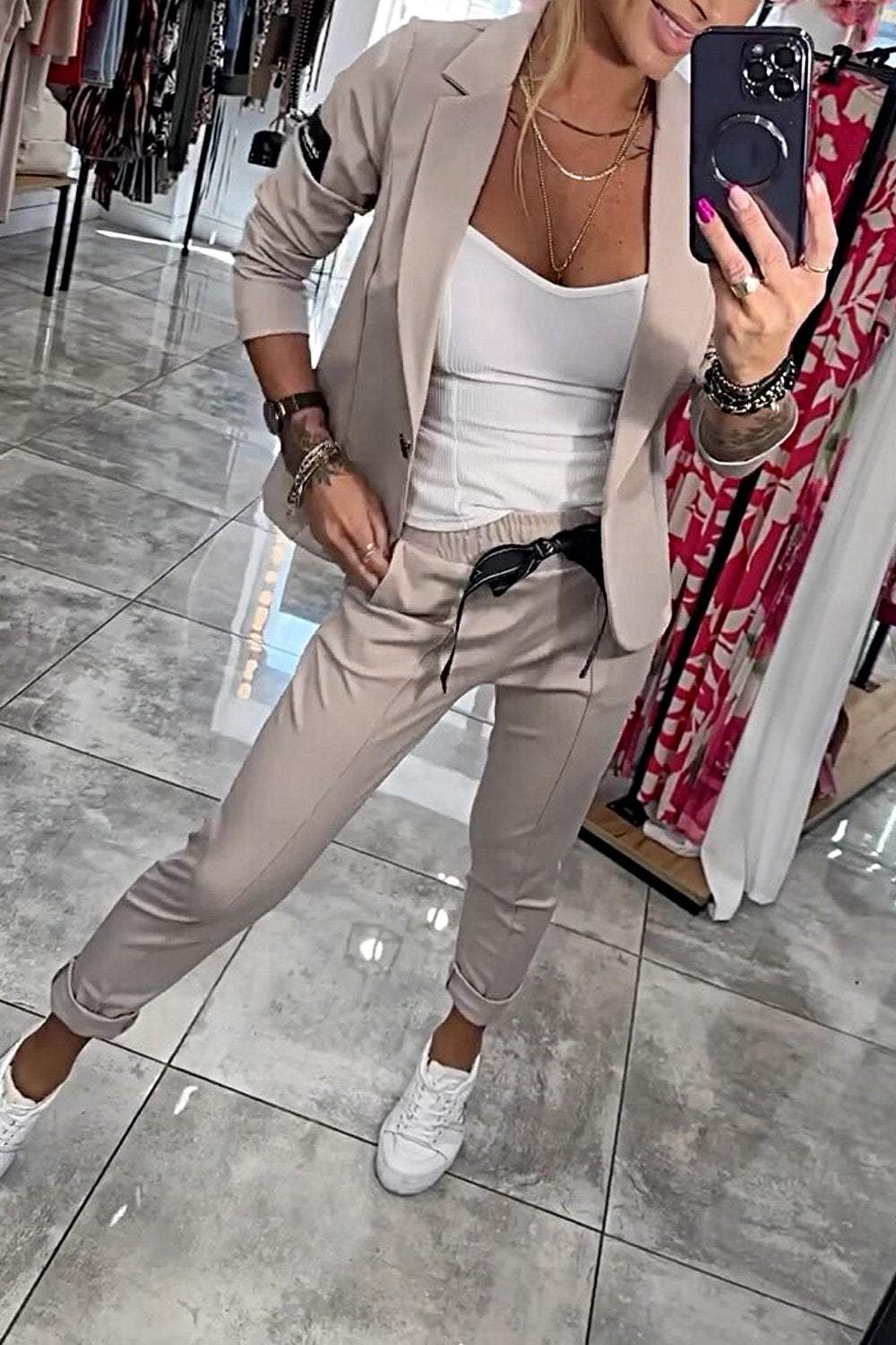 Jackie™ | Lässiges Blazer- und Jogger-Set