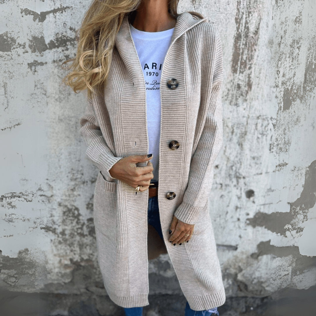 Lorène™ | Gemütliche Strickjacke mit Knöpfen