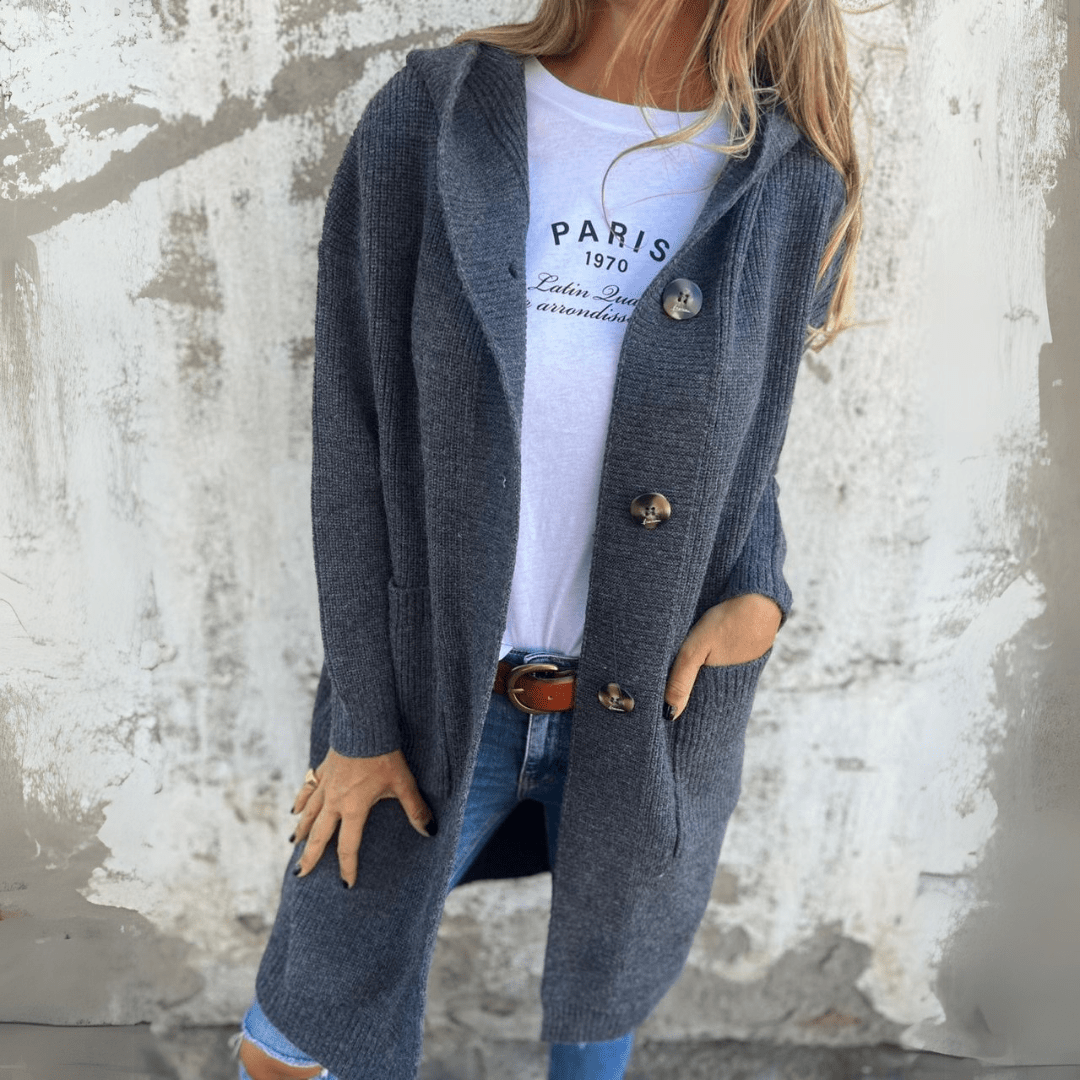 Lorène™ | Gemütliche Strickjacke mit Knöpfen