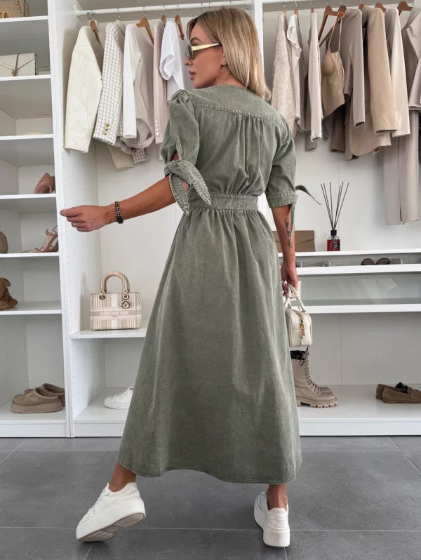 Luise™ | Strahlendes Denim-Kleid