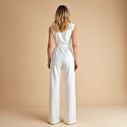 Chantal™ | Eleganter Jumpsuit mit Gürtel