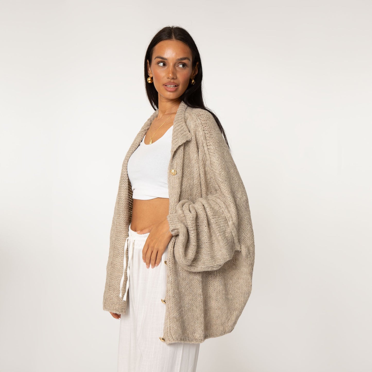 Jewelina | Gestrickte Strickjacke