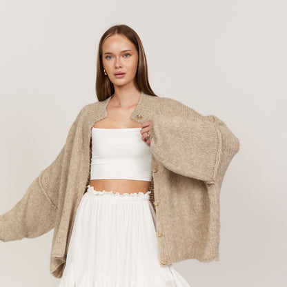 Jewelina | Gestrickte Strickjacke