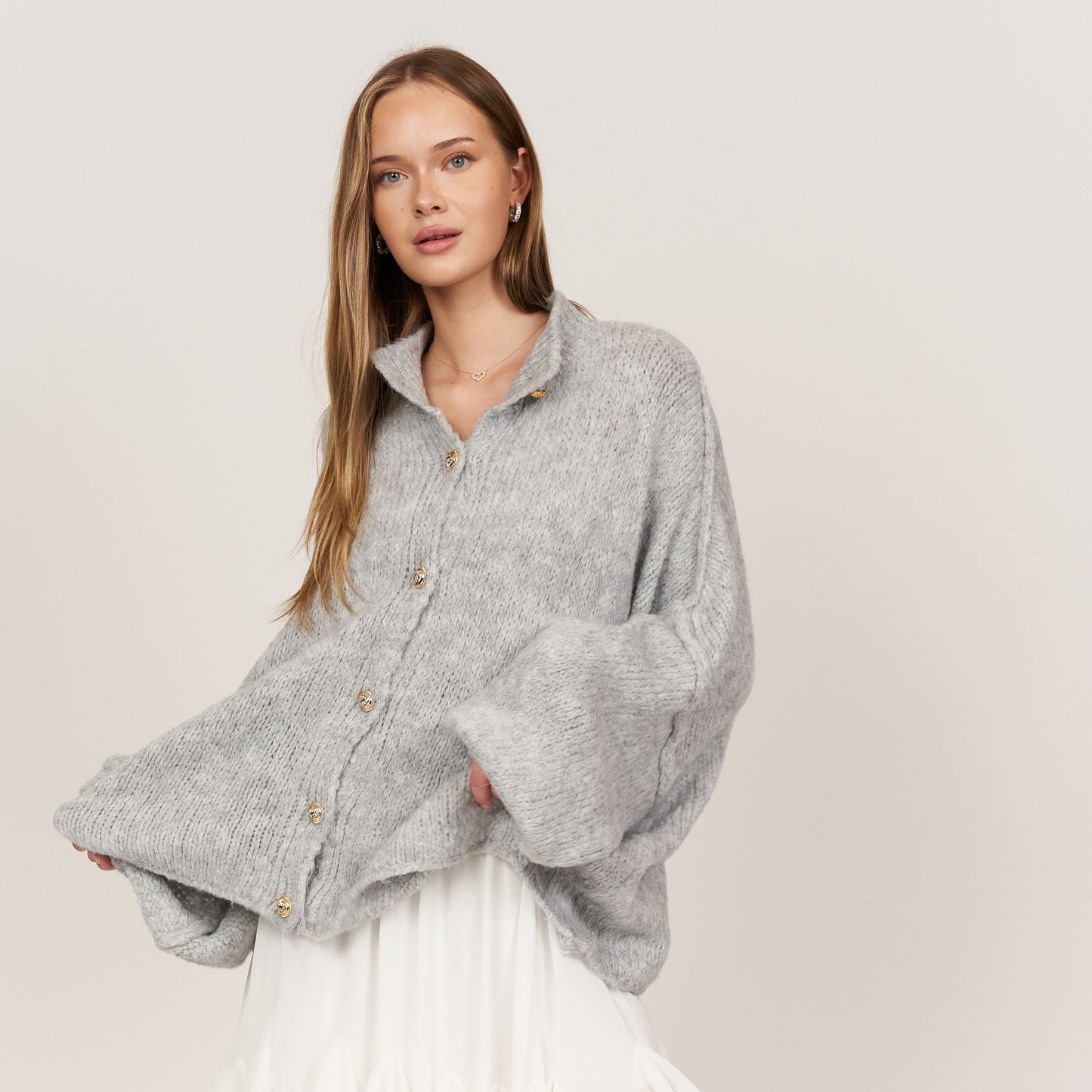 Jewelina | Gestrickte Strickjacke