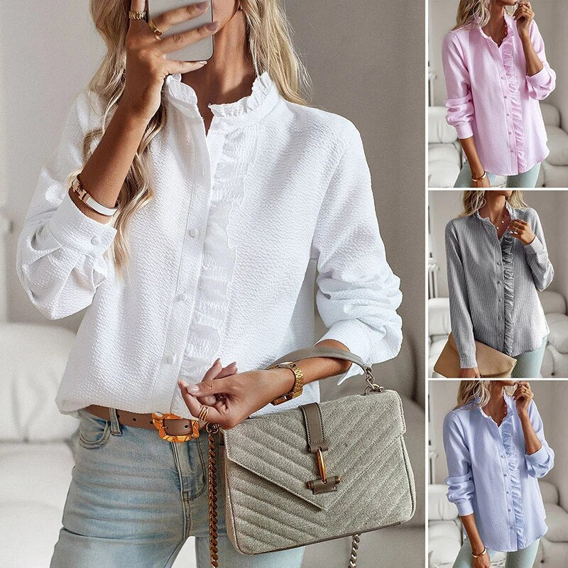 Colette™ | Bluse mit Knopfleiste