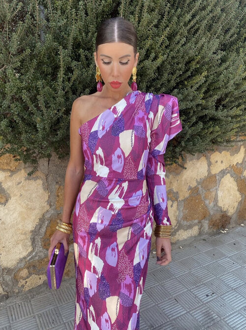 Yllana™ | Abstraktes Asymmetrisches Kleid