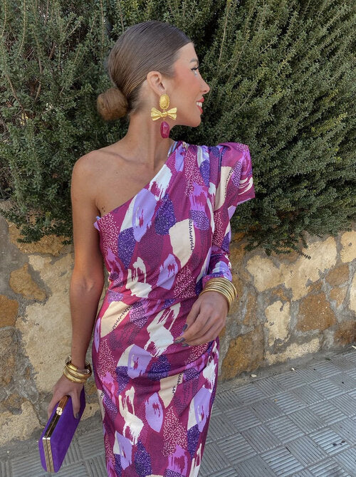 Yllana™ | Abstraktes Asymmetrisches Kleid