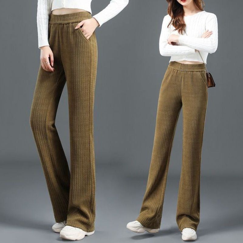 Jasmine™ | Hochtaillierte elastische Cordhose
