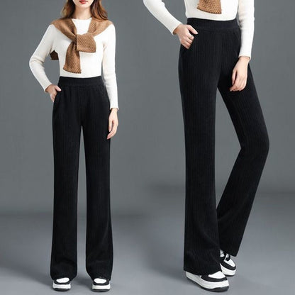 Jasmine™ | Hochtaillierte elastische Cordhose