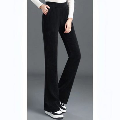 Jasmine™ | Hochtaillierte elastische Cordhose
