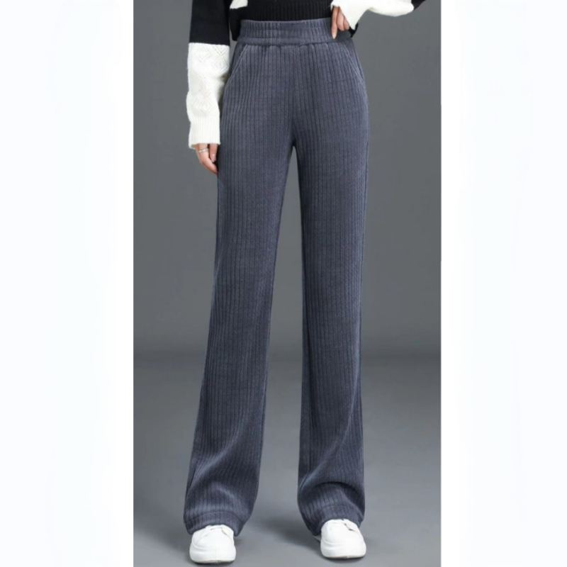 Jasmine™ | Hochtaillierte elastische Cordhose