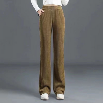 Jasmine™ | Hochtaillierte elastische Cordhose