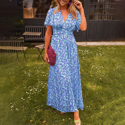 Seraphina™ | Geblümtes Maxikleid mit Flatterärmeln