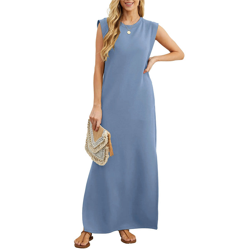 Therese™ | Ärmelloses Maxikleid im Minimalstil