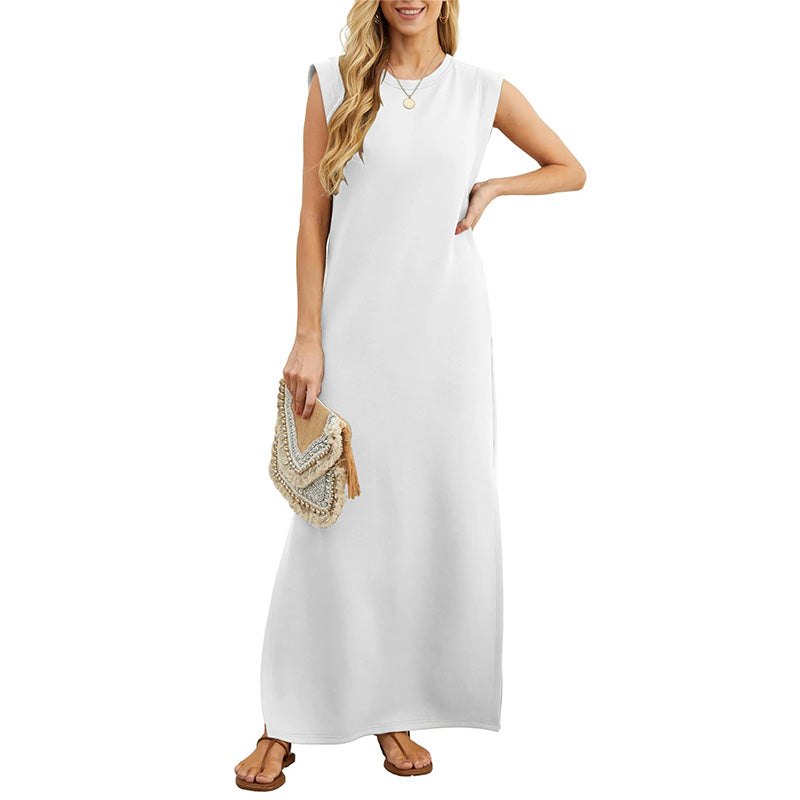 Therese™ | Ärmelloses Maxikleid im Minimalstil