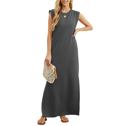 Therese™ | Ärmelloses Maxikleid im Minimalstil