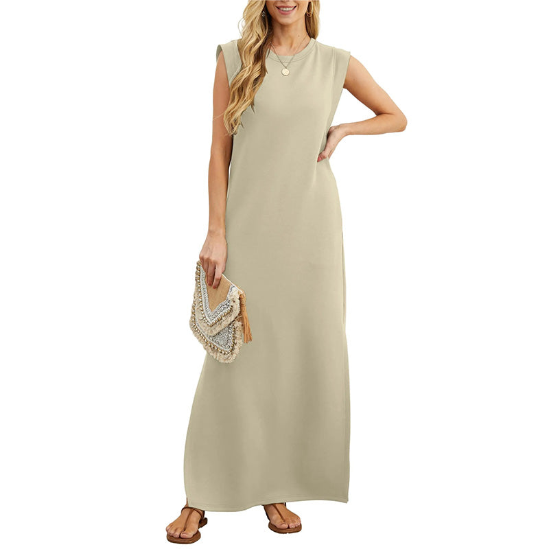 Therese™ | Ärmelloses Maxikleid im Minimalstil