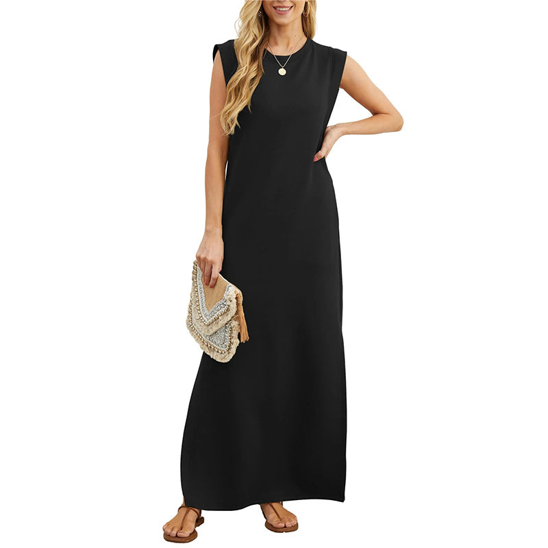 Therese™ | Ärmelloses Maxikleid im Minimalstil