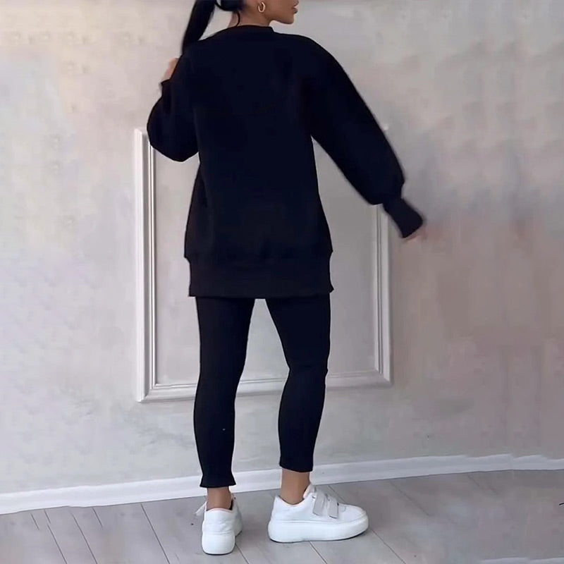 Zoey | Lässiges Damen Sweatshirt und Leggings Set