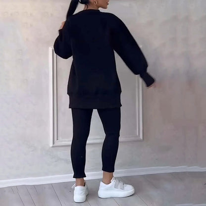Zoey | Lässiges Damen Sweatshirt und Leggings Set