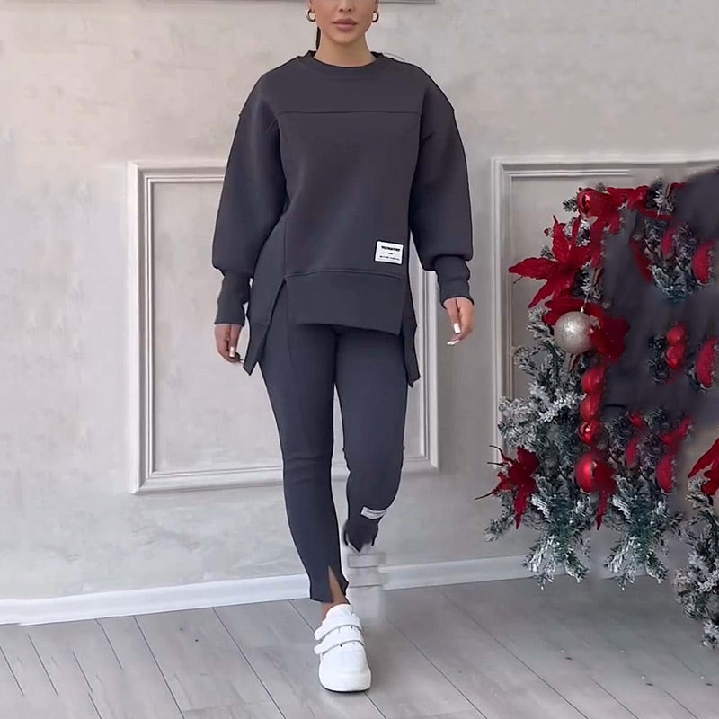 Zoey | Lässiges Damen Sweatshirt und Leggings Set