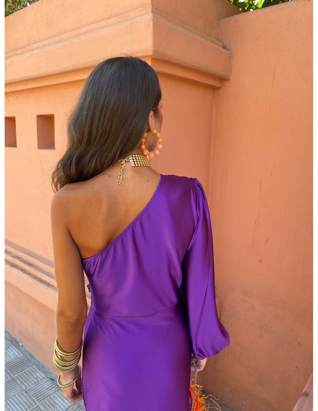 Alaysia™ | One-Shoulder Kleid mit Drapierung & Knoten