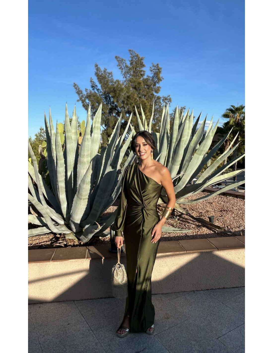Alaysia™ | One-Shoulder Kleid mit Drapierung & Knoten