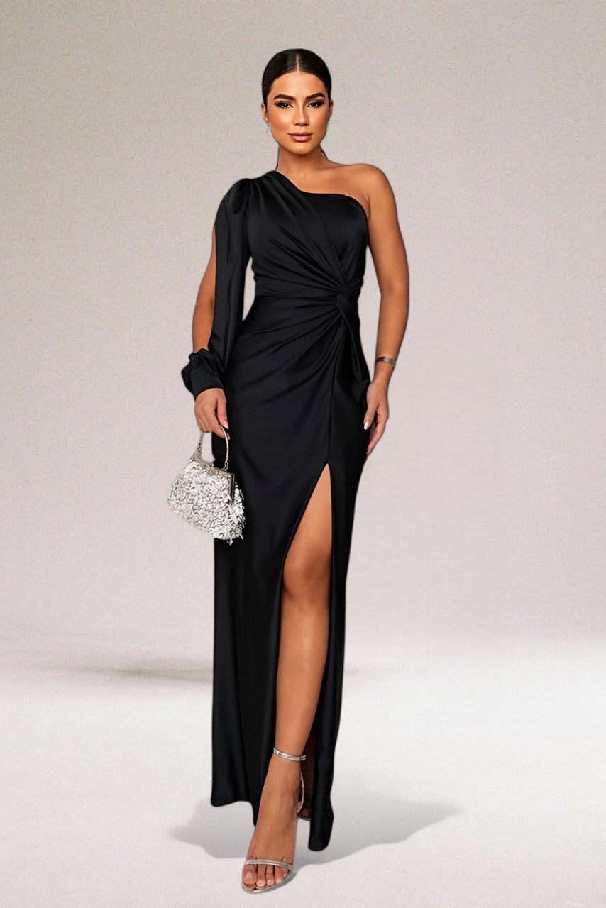 Venus™ | One-Shoulder-Kleid mit Drapierung